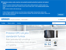Tablet Screenshot of industrial.omron.cz
