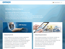 Tablet Screenshot of omron.de