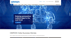 Desktop Screenshot of omron.co.in