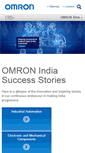 Mobile Screenshot of omron.co.in
