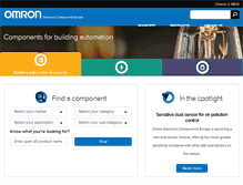 Tablet Screenshot of components.omron.eu