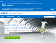 Tablet Screenshot of industrial.omron.co.uk