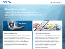Tablet Screenshot of omron.cz